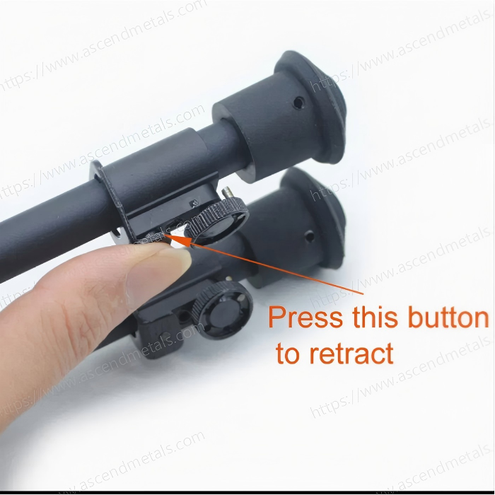 Thumbnail: Swivel retraction adjustable bipod