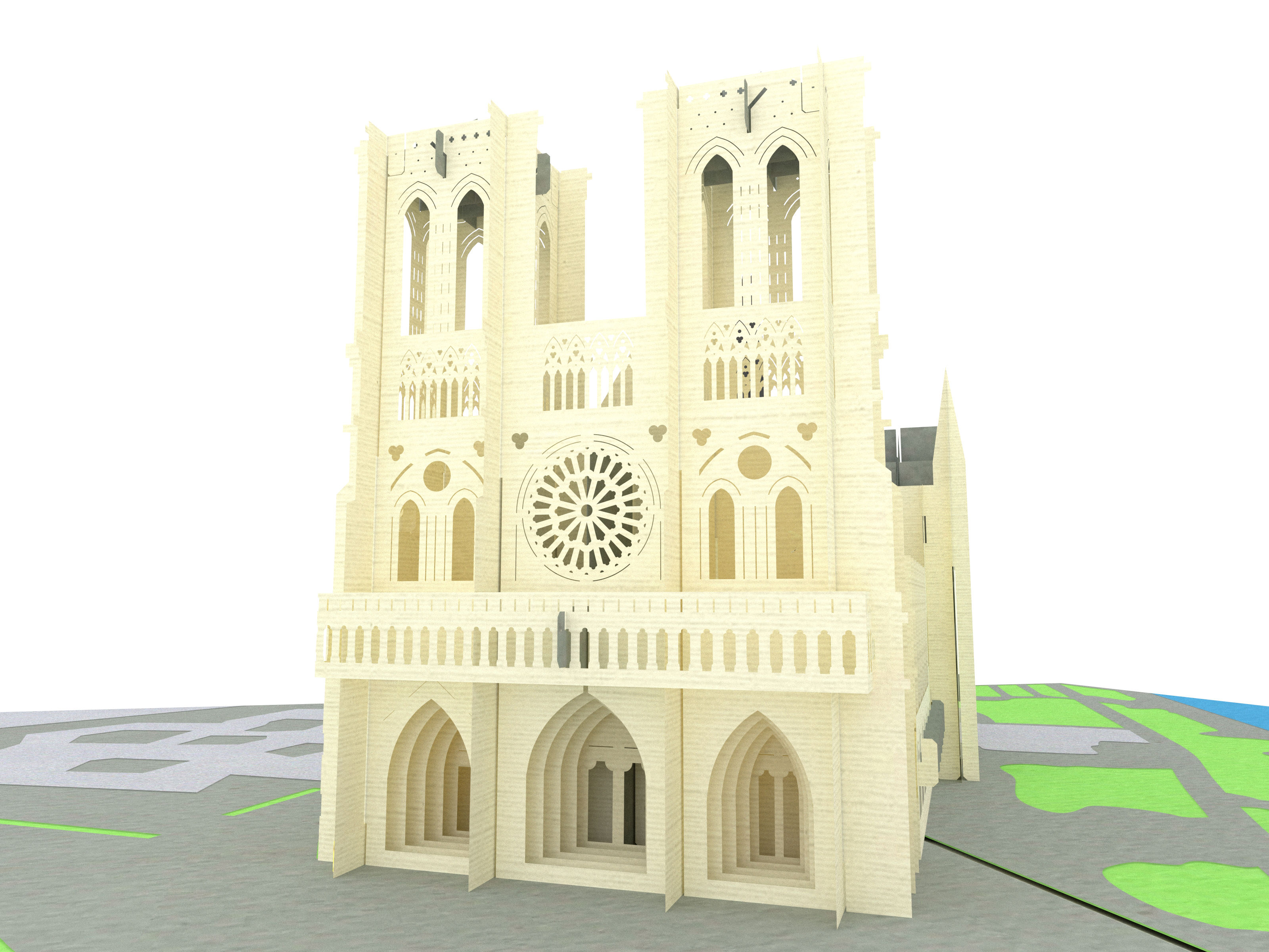 Notre Dame Cathedral Centerpiece