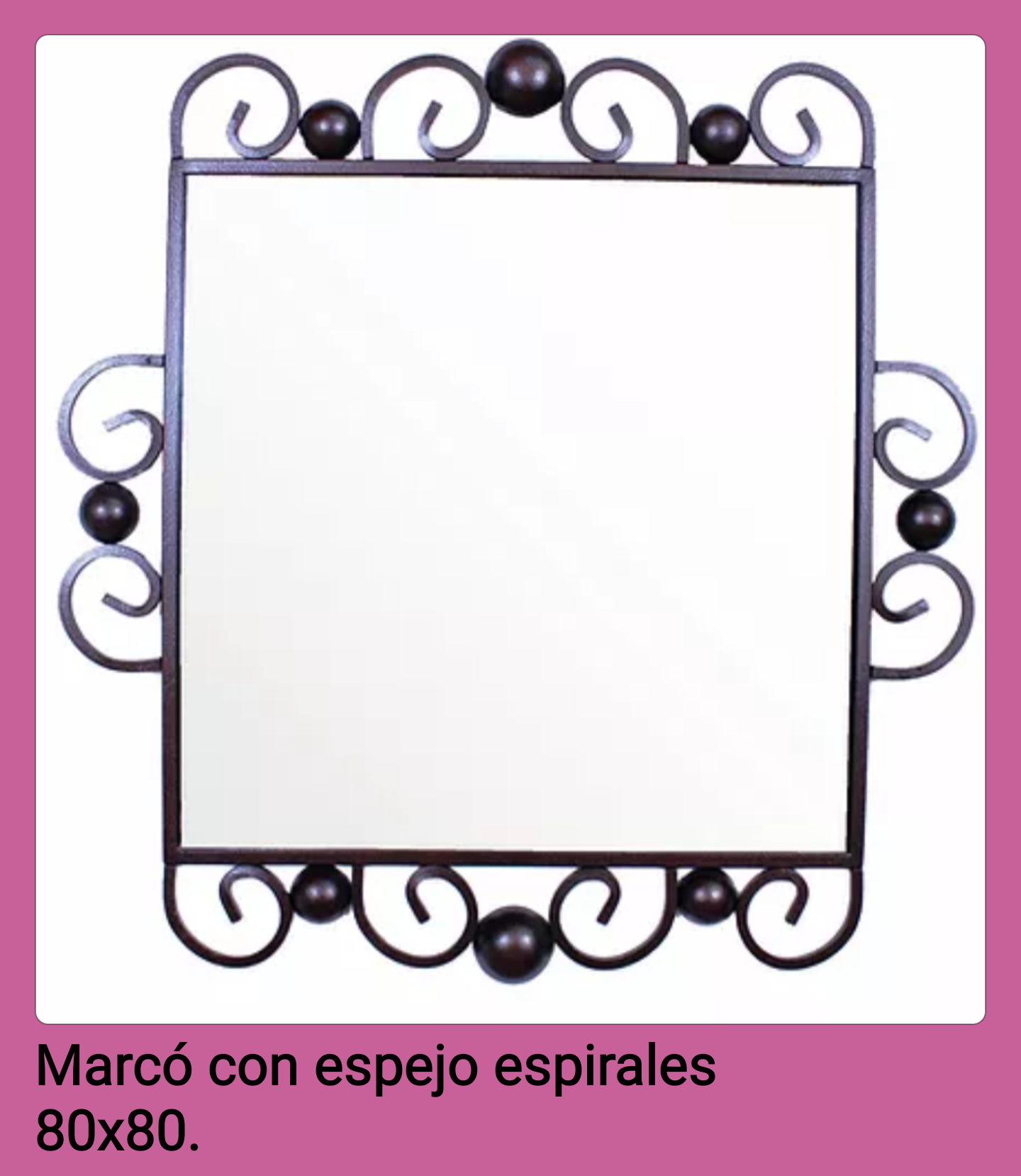 Marco con espejo diferentes modelos