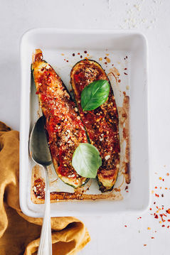 Loaded Zucchini Boats