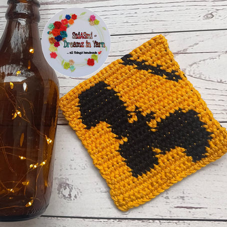 A very 'Bat'ty situation! - Coaster pattern