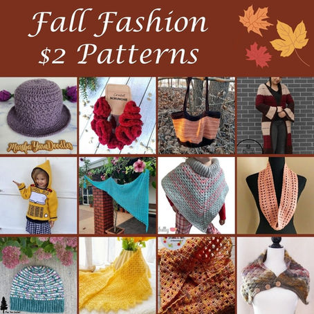 Fall Fashion Blog Hop! - a $2 #crochet Pattern Event