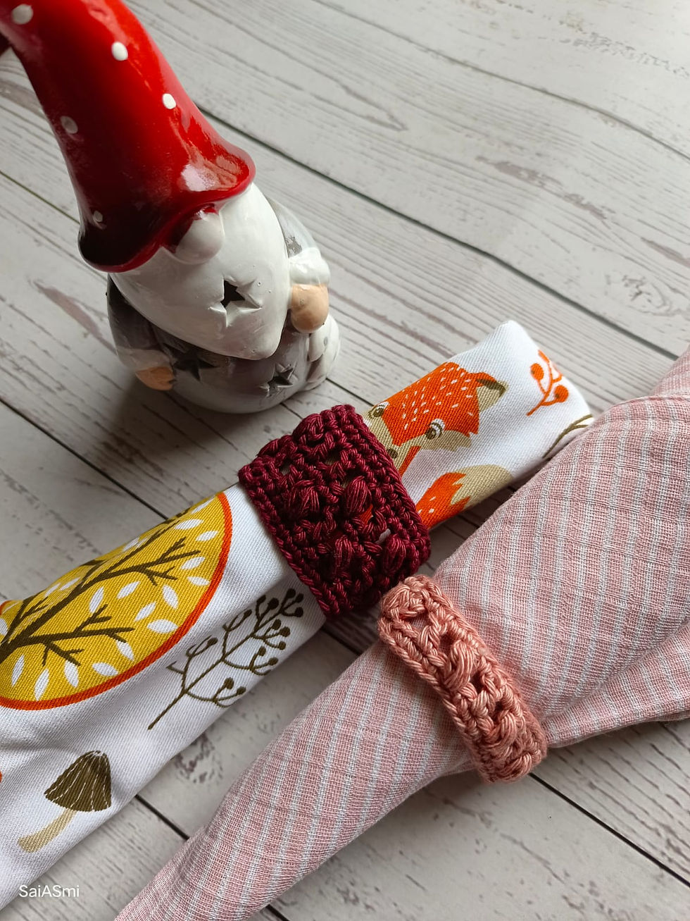 Thumbnail: Pillars 'n' Posts Napkin Rings - Digital Pattern ONLY