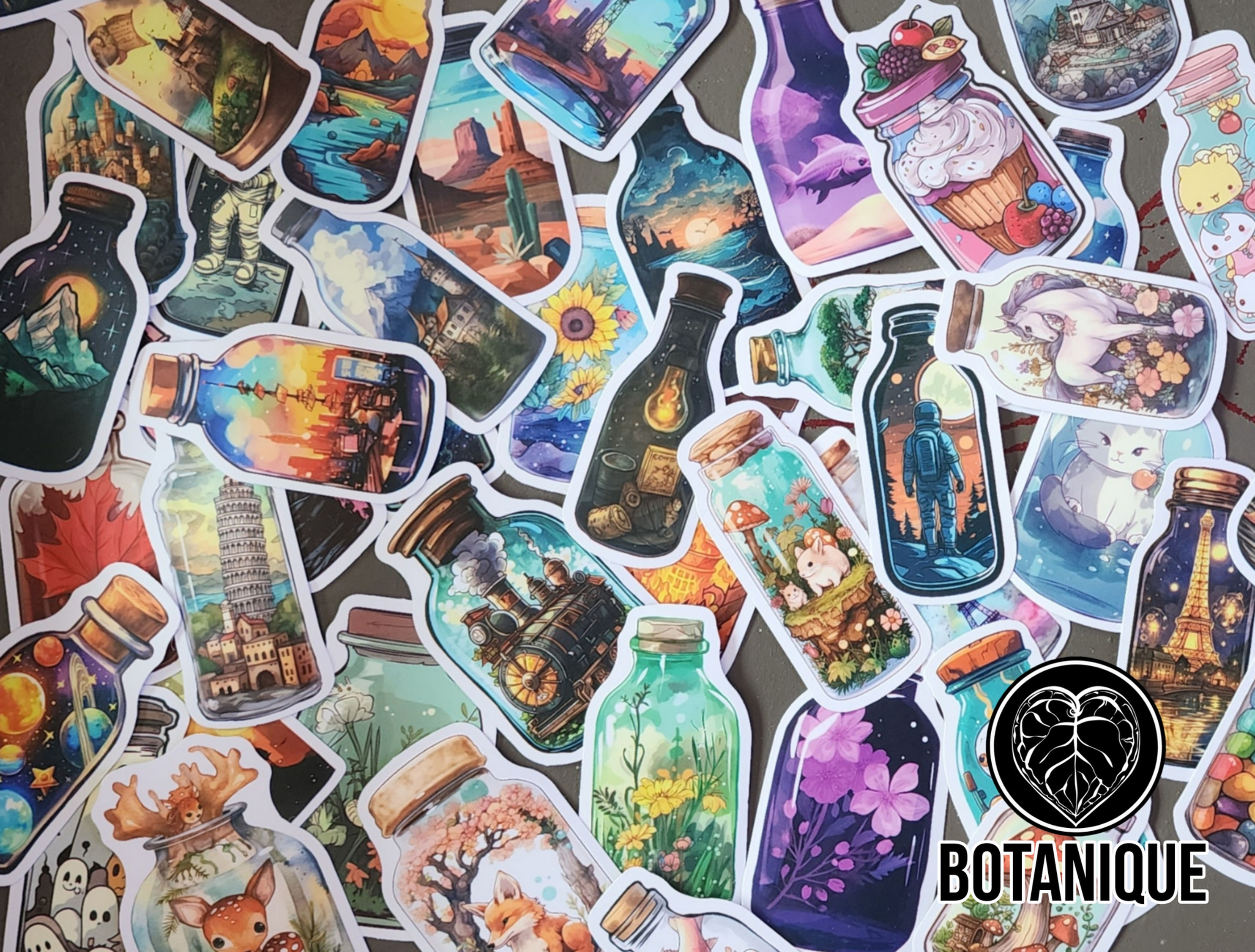 Bottled World Stickers