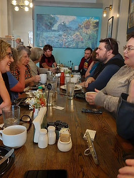 Local Democrats find solidarity over easy at recent brunch gathering Local Democrats gather at Bica's Cafe for the first Dems on Drip monthly brunch event. Photo courtesy Dr. Chris Hartig. On Saturday, May 10, the first Dems on Drip  casual brunch was held at Bica Cafe in Noblesville (933 Conner St., downtown near the courthouse square). A fun daytime companion to the popular Dems on Draft  events at Primeval Brewing, this first-of-its-kind gathering provided a space for local Democratic-leaning neighbors to meet new friends and find community over Bica's marvelous menu of specialty coffees, blended libations, and terrific eats. Nearly 20 local Dems had broken bread together when all was said and done, an excellent turnout for our first such event. Conversation ranged widely, but a few themes were clear: Noblesville Democrats are aghast at the direction of our country and state. Attendees shared the understanding that leadership is not something to be taken lightly. The model of lying, corruption, vindictiveness, and opposition to the rule of law that the President is setting is quickly trickling down to every part of the Republican Party. Where there used to be a fairly clear divide between federal, state, and local governance and how much partisanship plays a role in each realm, there is now a much heavier pull from the federal level on how state and local politicians interpret their jobs and how to perform them. This session's state budget and property tax bills were widely discussed as examples of the extremist GOP party line, in that these bills did not respond to the actual needs of Hoosiers but instead mimicked how the President and our Congressional representatives think about who is deserving of help. We Dems agreed that if the state is serious about long-term economic development and a level playing field of opportunity for all, we need a 180-degree turn against such policies. Noblesville Democrats understand the stakes of the next election. While many Hoosiers see the 2026 election as promising another swing of the political pendulum - that is, back towards a Democratic Party-controlled House due to the normal shifts in power in midterm elections - those present at our gathering were taking nothing for granted. There was a high level of awareness that a decade of hyperpartisan changes to congressional districts and voting laws passed under false pretenses (e.g., responding to outright lies like the idea that noncitizens have been casting fraudulent votes in vast numbers since the election of President Obama in 2008) have made the electoral landscape more challenging for Democrats than ever before. There was discussion of the attempted coup on January 6, 2021, and the subsequent pardoning of even the most violent of the criminal rioters by the coup's greatest hero, and how that event proved that even blatantly anti-Constitutional and impeachable action is now able to be propaganda'd into acceptability. And there was conversation about how the international alliances that have kept our nation largely secure and able to prosper for the last 80 years have now been spat on to curry favor with some of the worst dictators on the planet. The level of fear among those around the table was palpable, but so was the clear-eyed determination that we must not take any chances with the next election. Noblesville Democrats are excited at the renewed burst of energy our county leadership's strategy is bringing to the party. A great deal of praise was shared at the event for the Hamilton County Democratic Party's new leadership  and how energized members of the party are with their ambitious agenda for change. The Dems on Drip event was itself a perfect example! The fellowship and enthusiasm around the table for the growth of our party's momentum was a testament to how Chairman Josh Lowry and his tireless team are showing how it's done. Our great momentum has continued through the month of May with events being held by each of the city clubs, the hiring of our first full-time Executive Director, Raleigh Brown , and our joyful anticipation of our largest annual fundraiser, the sold-out Night for the Blues . Our next Democratic hospitality events are Tuesday, June 3  for Dems on Draft, and Saturday, June 14  for Dems on Drip. Please join us!