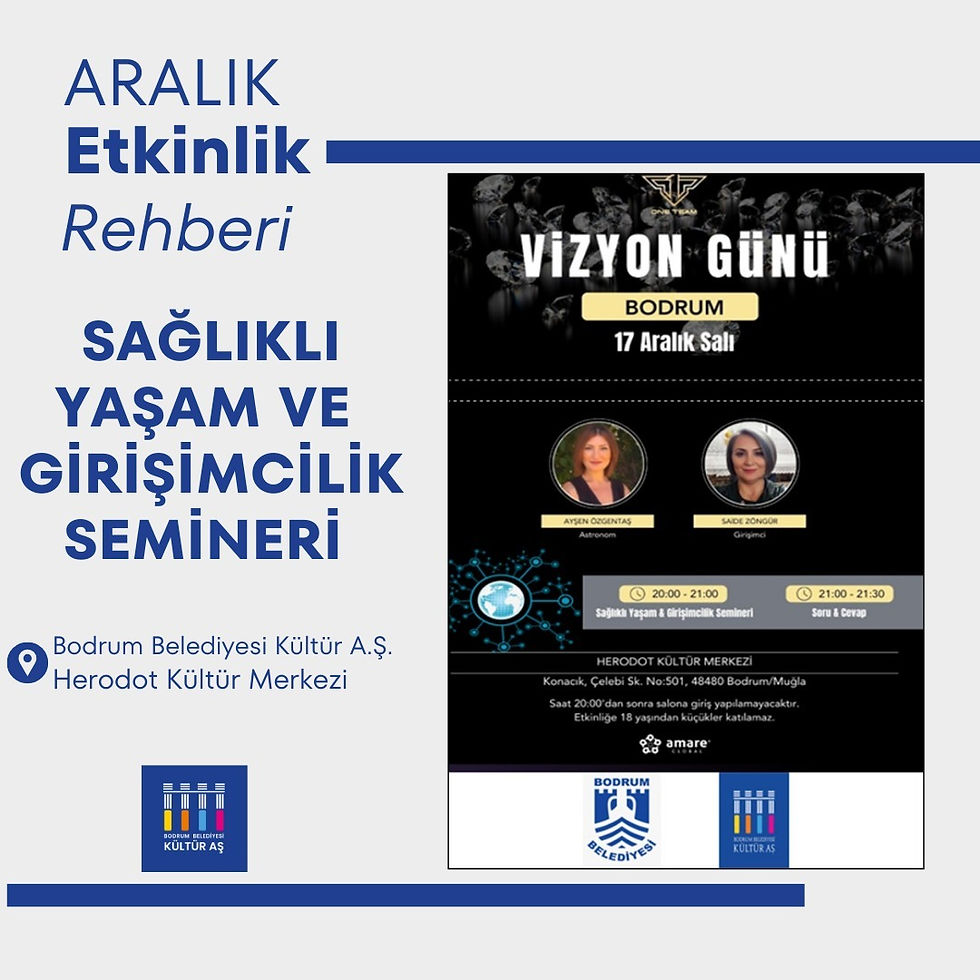 SEMİNER◢ Sağlıklı Yaşam ve Girişimcilik