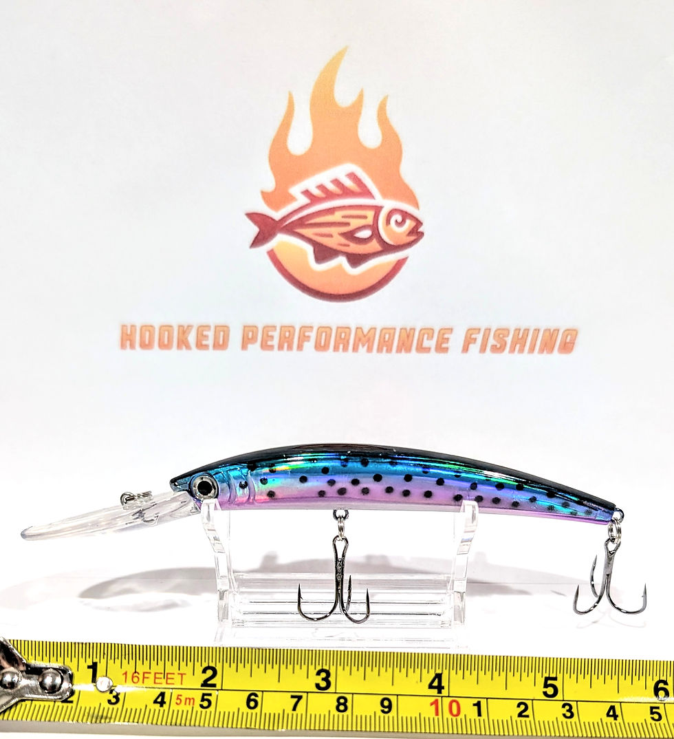 Thumbnail: SLICKLINE 175mm (7") Floating Minnow 1/2  oz Jerkbait - Speckled Rainbow