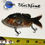 Thumbnail: SLICKLINE 120mm 5" Sunfish Jointed Glide Bait - Green Sunfish