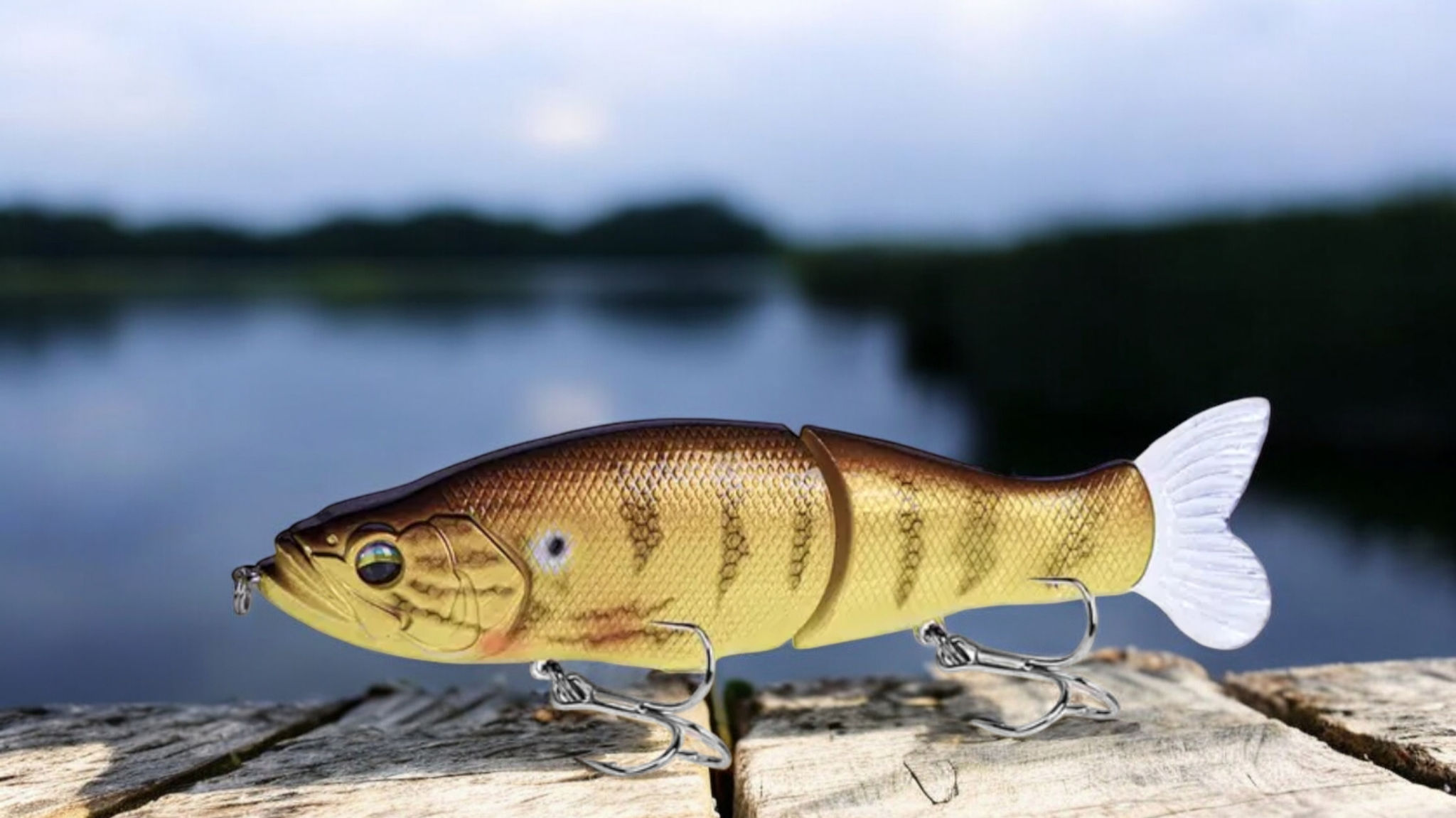 SLICKLINE 135 Jointed Minnow Glidebait Fishing Lure - Yellow Perch