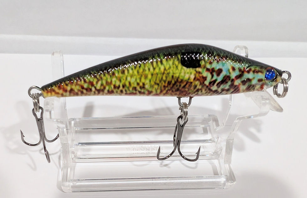Thumbnail:  SLICKLINE 3"  1/4 oz Floating Shallow Diving Jerkbait-  Sunfish
