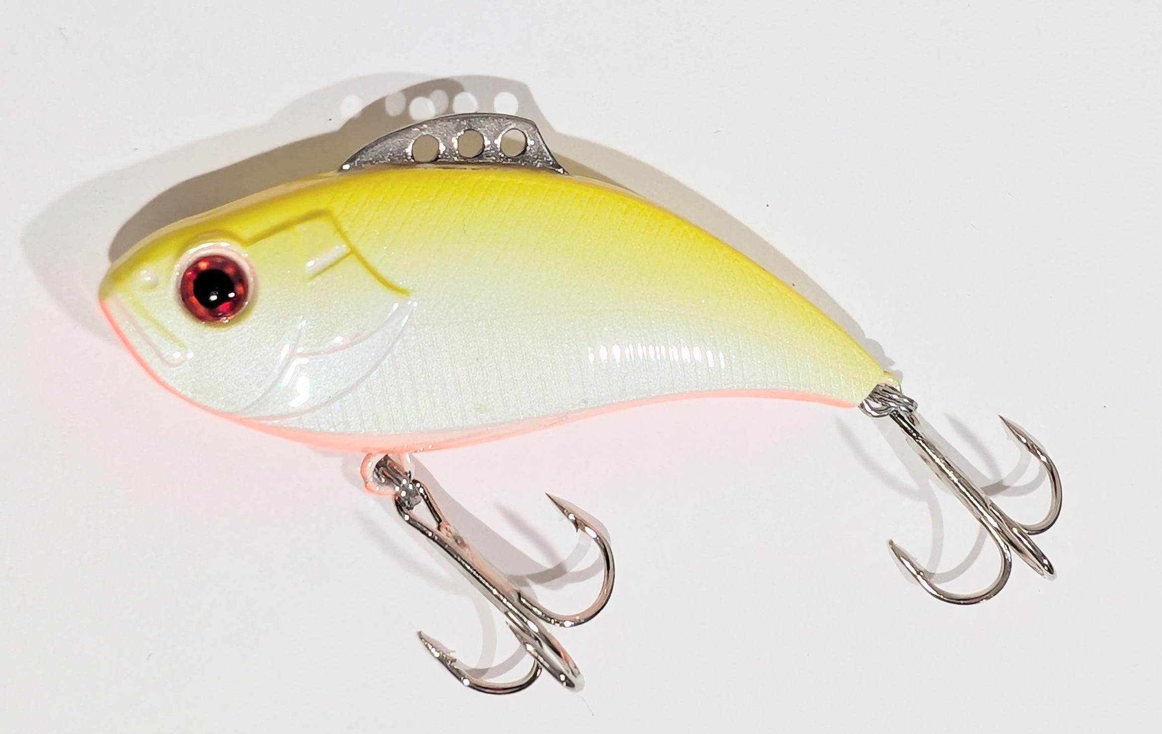 SLICKLINE 1/2 oz 2.5" Lipless Crankbait Rattling Fishing Lure - Yellow