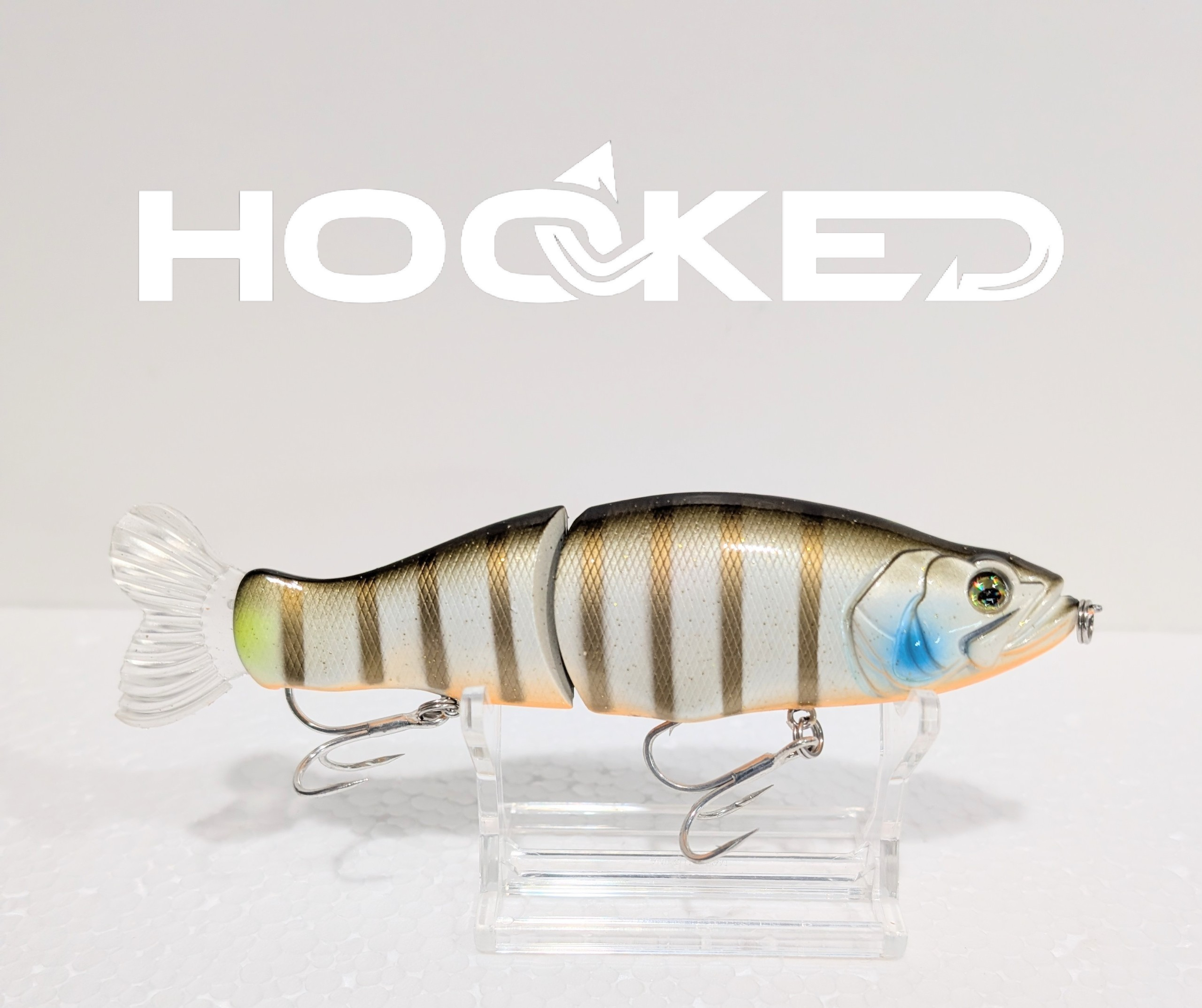SLICKLINE Barrage Series 5.3" Jointed Glidebait Lure - Perch Barrage