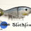 Thumbnail: SLICKLINE 178 7" Jointed Sinking Shad Glide Bait - Tennessee Shad