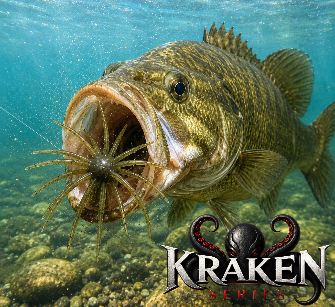 HPF KRAKEN SERIES TPE Soft Rubber Tentacle Baits -3-Pack