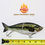 Thumbnail: SLICKLINE 178 7" Jointed Sinking Shad Glide Bait - Largemouth Bass 