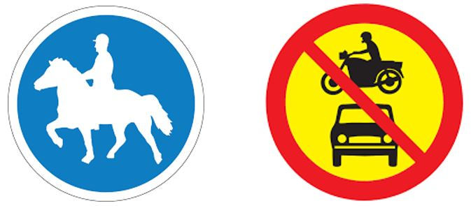 Akstur bifhjóla, fjórhjóla og buggybíla á reiðvegum!