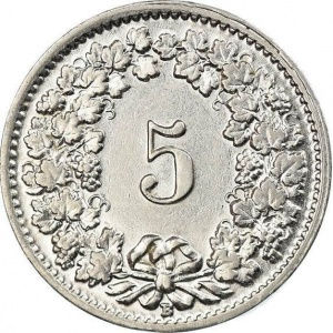 5 Rappen, 1932-1941