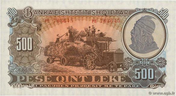 500 Leke 1957