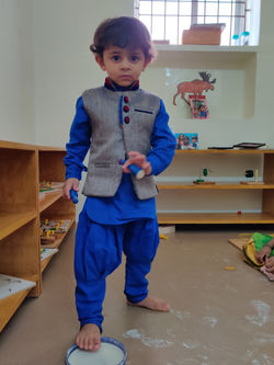 Making cute little footprints