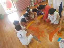 Rangoli Making on Independence Day