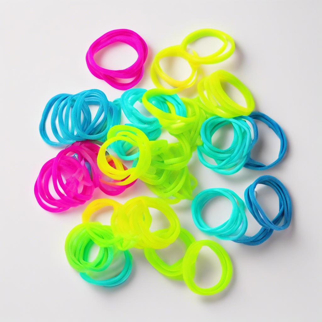 Neon Hair Ties Set