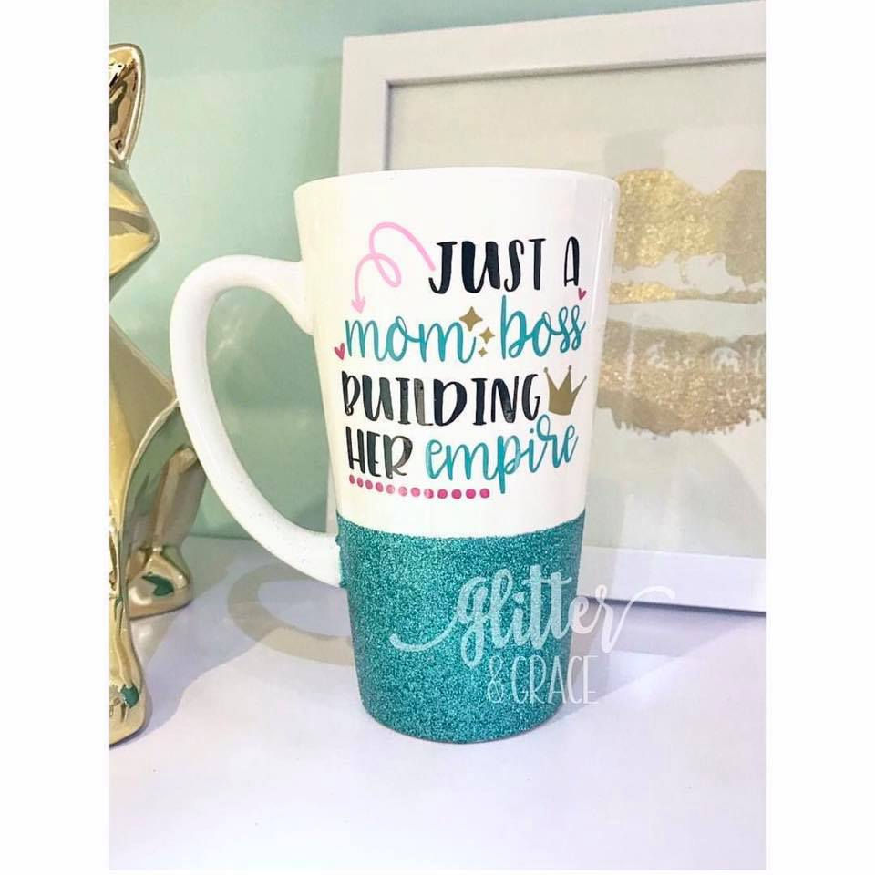 JUST A MOM BOSS BUILDING HER EMPIRE - COFFEE MUG