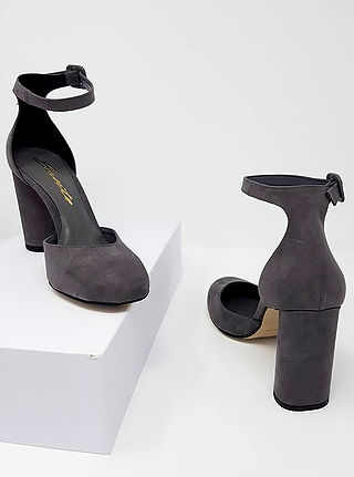 beautiful pair of Handmade ankle strap block heels by Vivien Lauren
