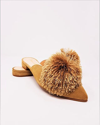Italian Leather Suede Mule shoes by Vivien Lauren