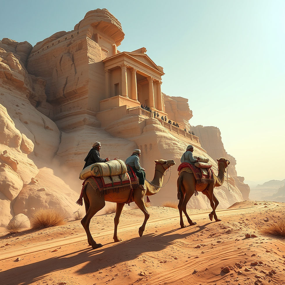 Merchants on the old silk road