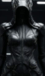 In Sustainable leather- hooded coat design by Vivien Lauren