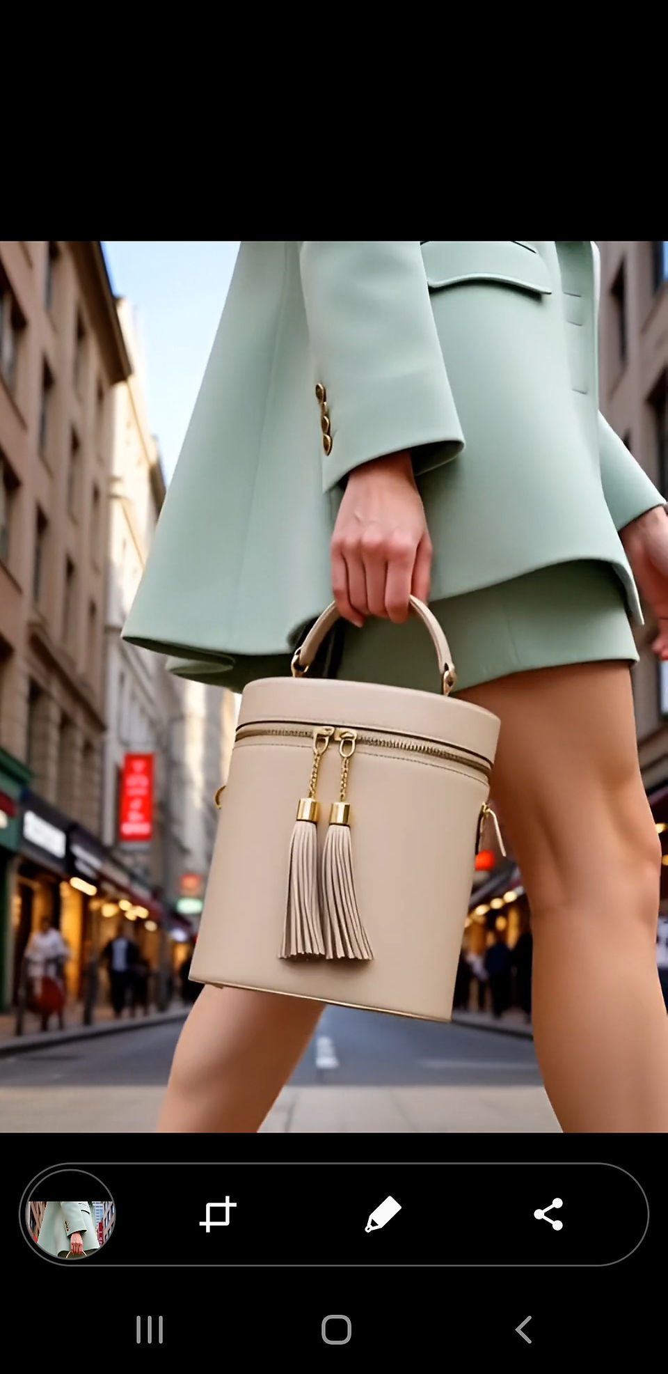Traveller bucket bag in supple soft leather by Vivien Lauren