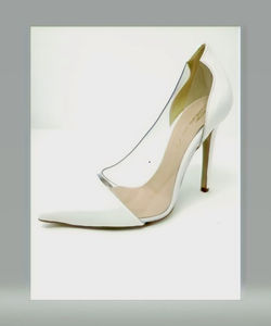 White Court Shoe - Handmde designs by V ivien Lauren