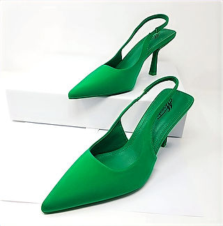 Green Heels on Vivien Lauren