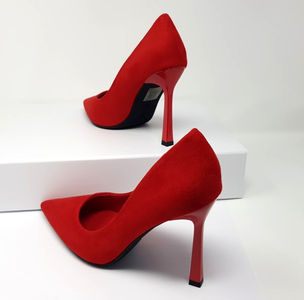 Red Heels on Vivien LAuren