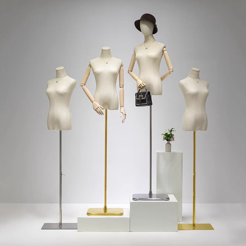 MCB-15 小胸麻布女模+金屬底