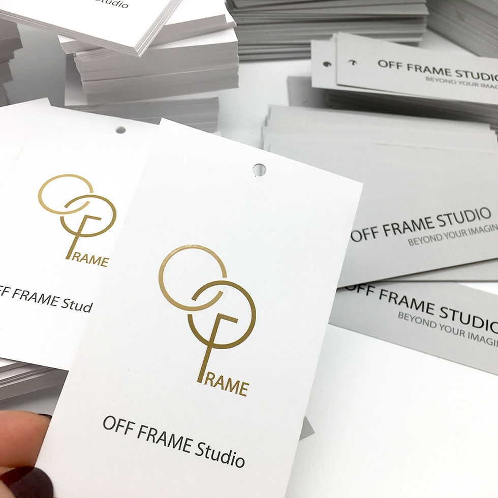 縮圖：OFF FRAME STUDIO 吊牌、名片