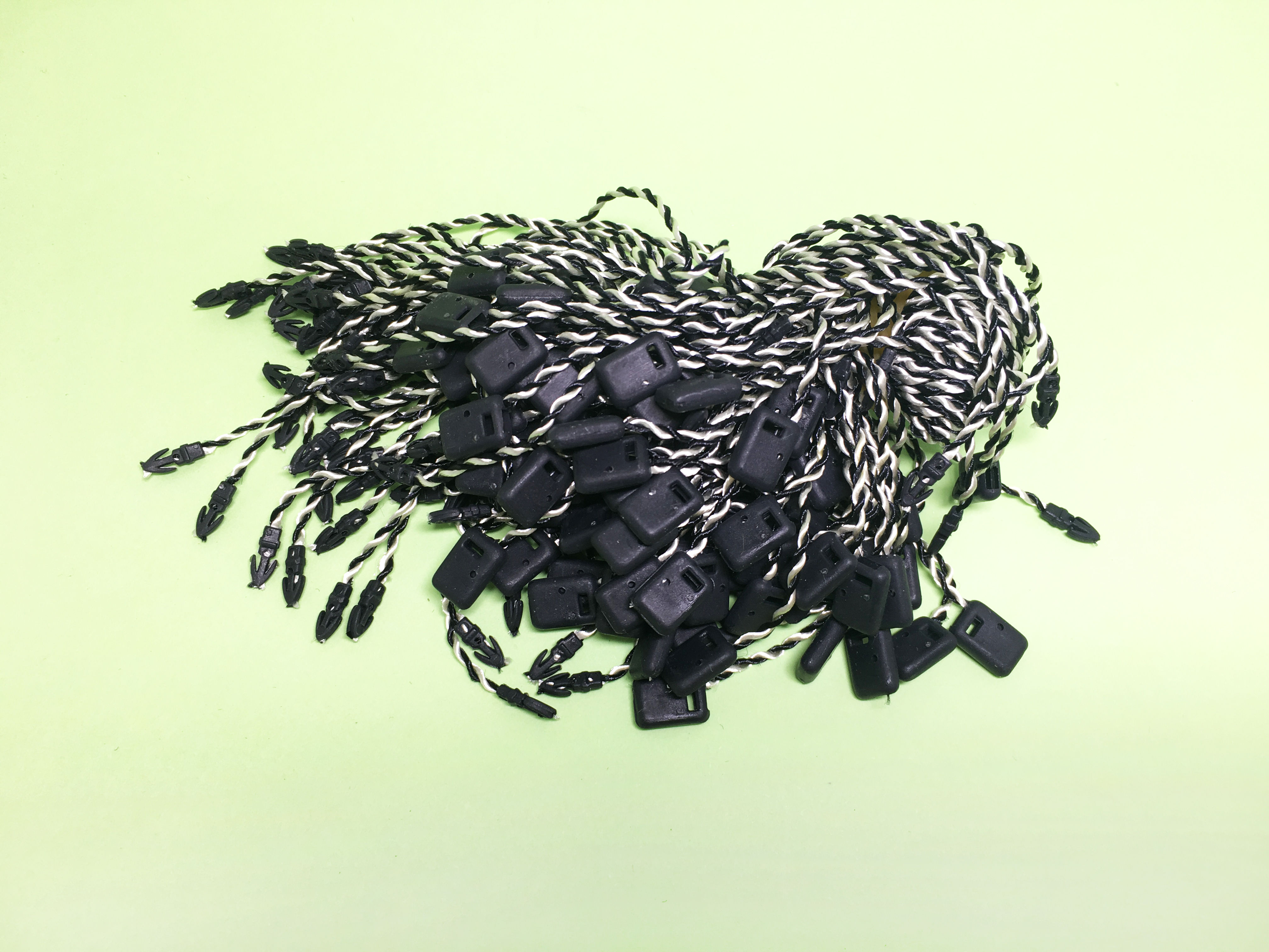 棉線吊牌繩-黑色(雙色)