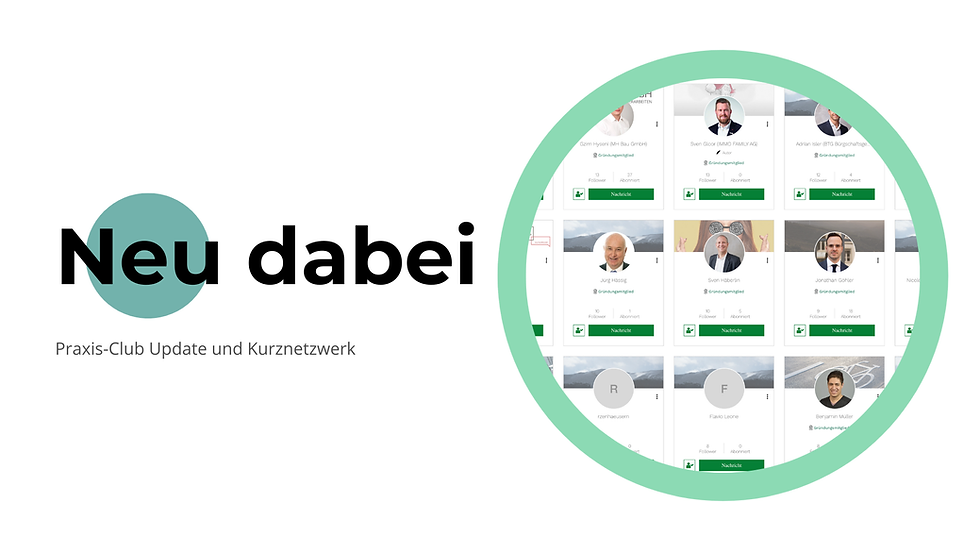 Online vernetzt - Neumitglieder stellen sich vor