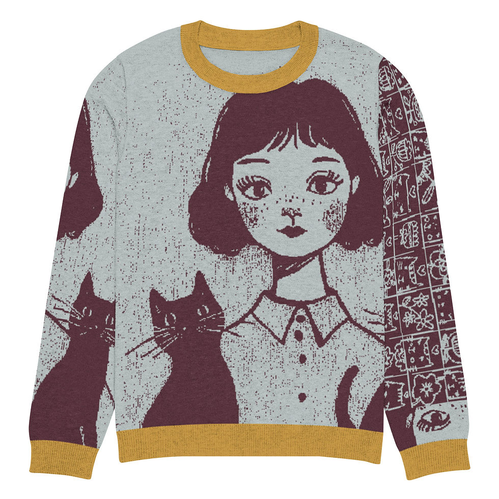 Thumbnail: Knitted crew neck sweater