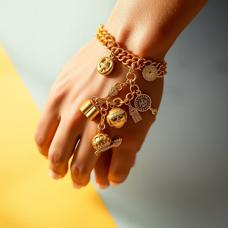 Gold Charm Bracelet