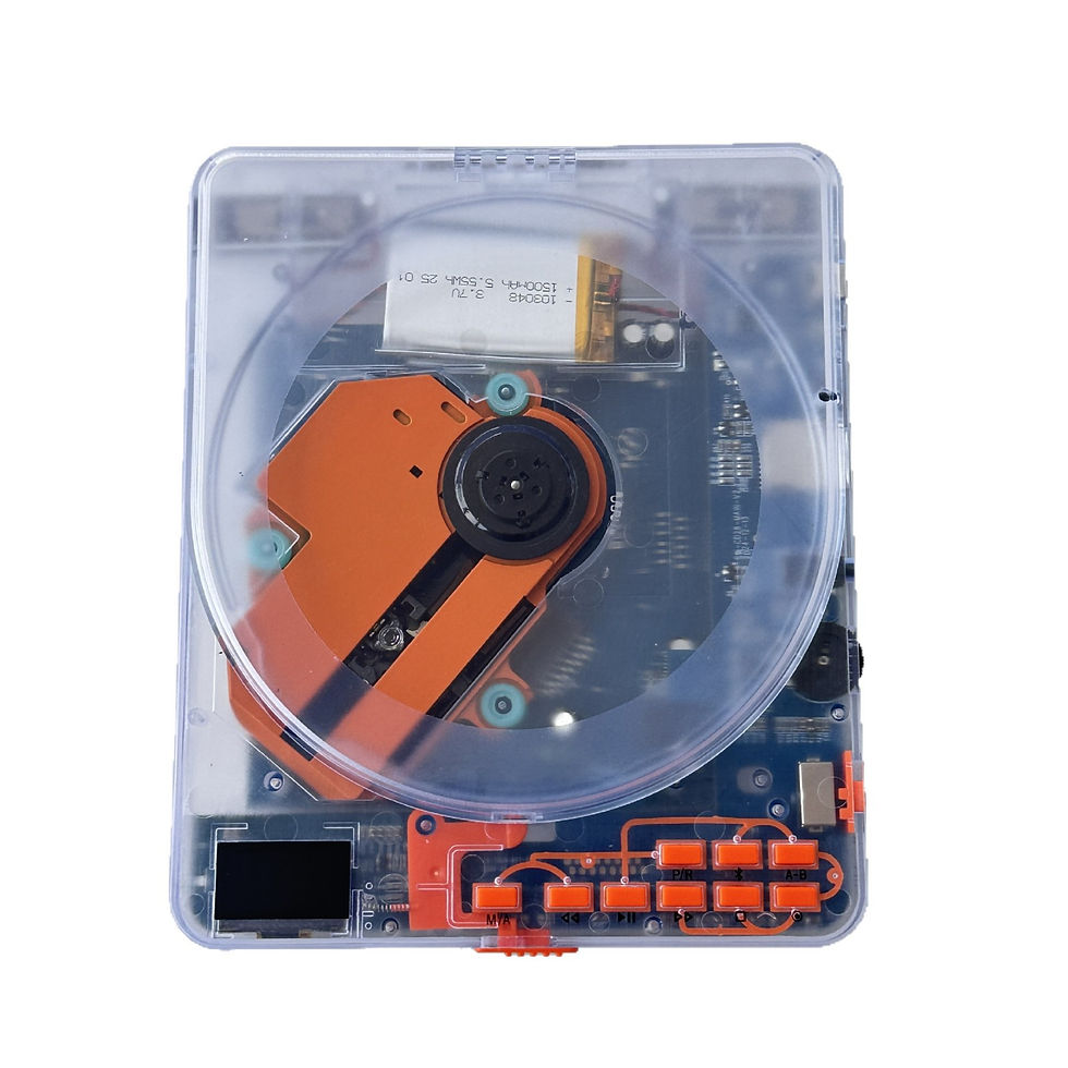 Thumbnail: Portable CD Player with Bluetooth and TF Card Support