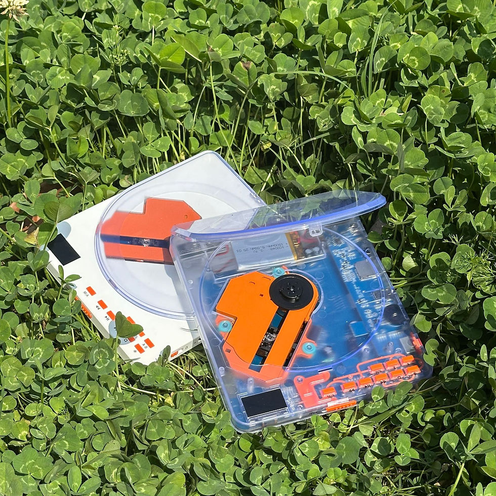 Thumbnail: Portable CD Player with Bluetooth and TF Card Support
