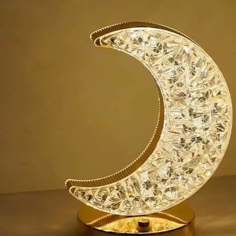 Thumbnail: Crystal Star Moon Night Light Table Lamp: have the very essence of space within 