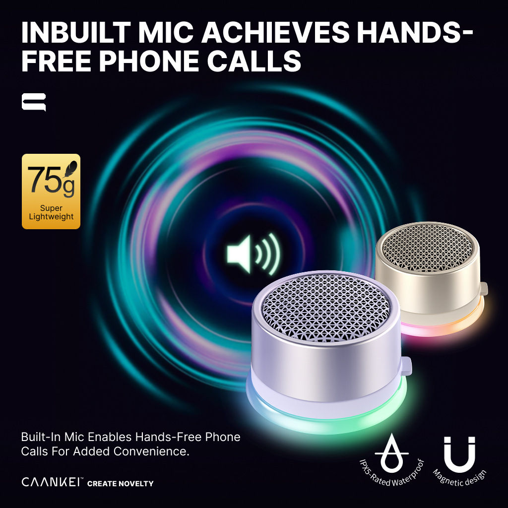 Magnetic Bluetooth Speaker Portable Outdoor RGB Light