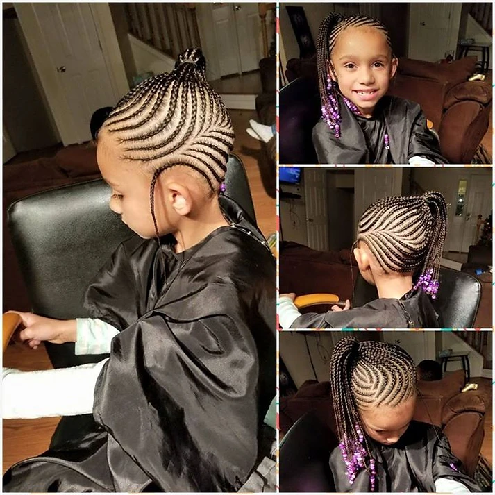 Great Mills Kids Without Extensions Braided Up