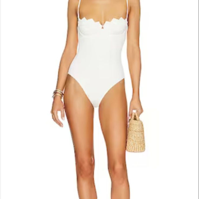 white luxury swimsuit
