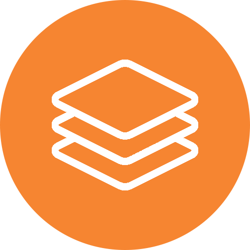 Samples icon on orange background