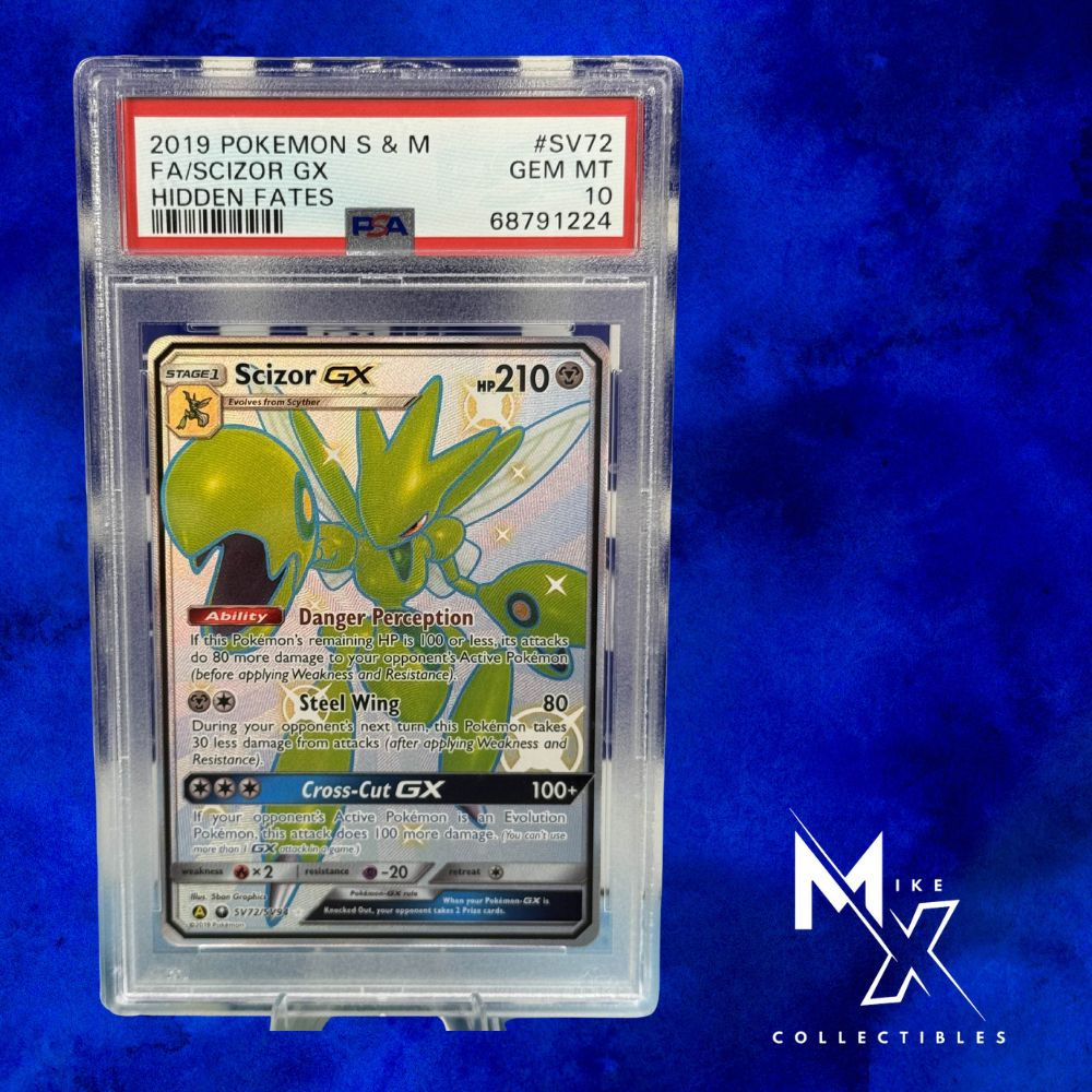PSA 10 Scizor GX Full Art SV72/SV94 - Hidden Fates