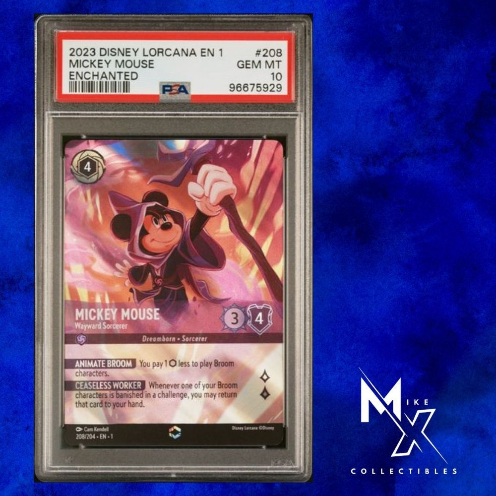 PSA 10 Mickey Mouse Wayward Sorcerer Enchanted 208/204 - The First Chapter
