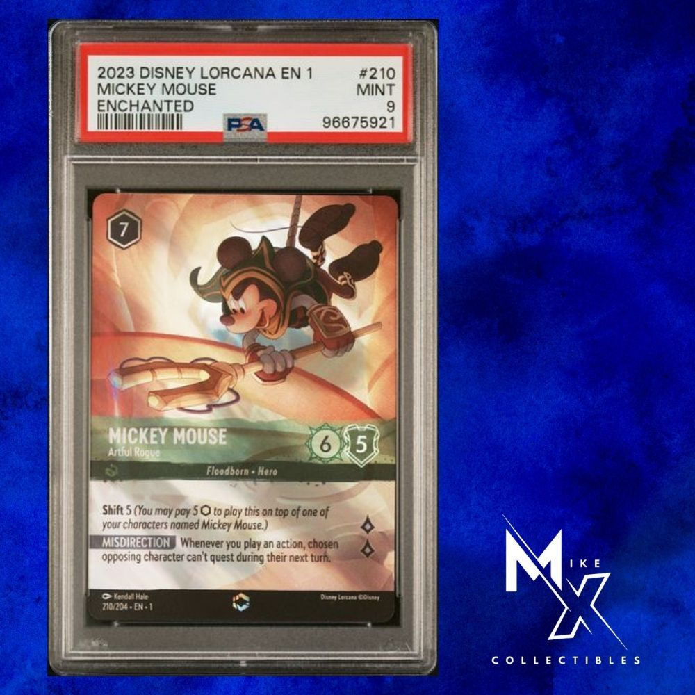 PSA 9 Mickey Mouse Artful Rouge Enchanted #210 - The First Chapter